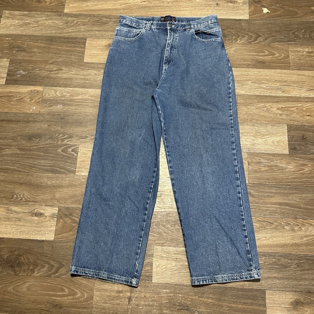 Dek Denim Company Jeans Mens 36 (Fits 32x31) Blue Wide Leg Baggy Vintage Skater